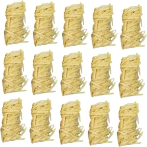 Yardwe 128pcs Practical Wooden Fire Lighters for Camping Barbecues Outdoor Use Easy Use Design for Quick Ignition Burning for Campfires Grilling
