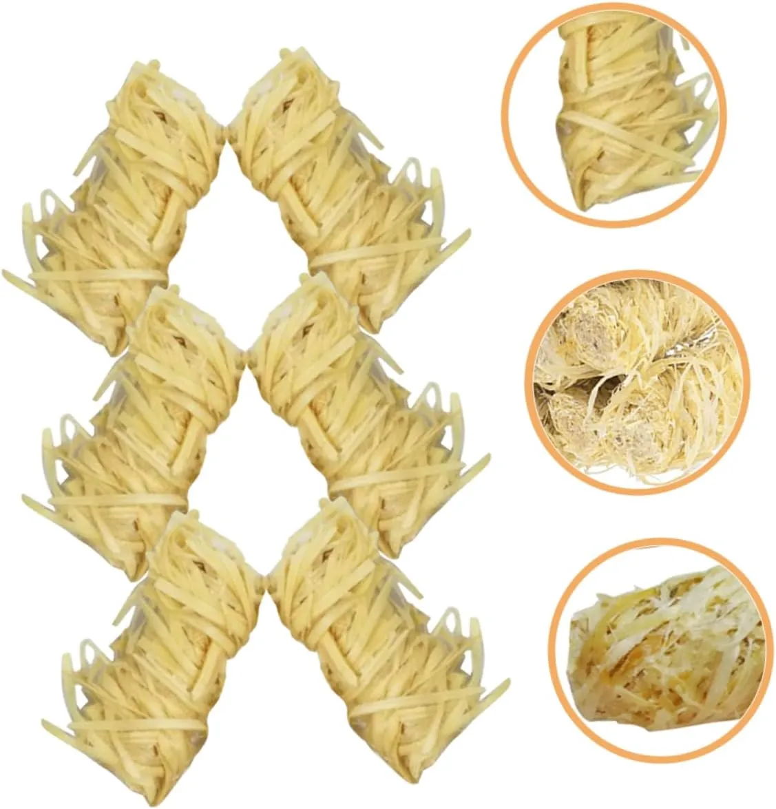 Yardwe 128pcs Practical Wooden Fire Lighters for Camping Barbecues Outdoor Use Easy Use Design for Quick Ignition Burning for Campfires Grilling