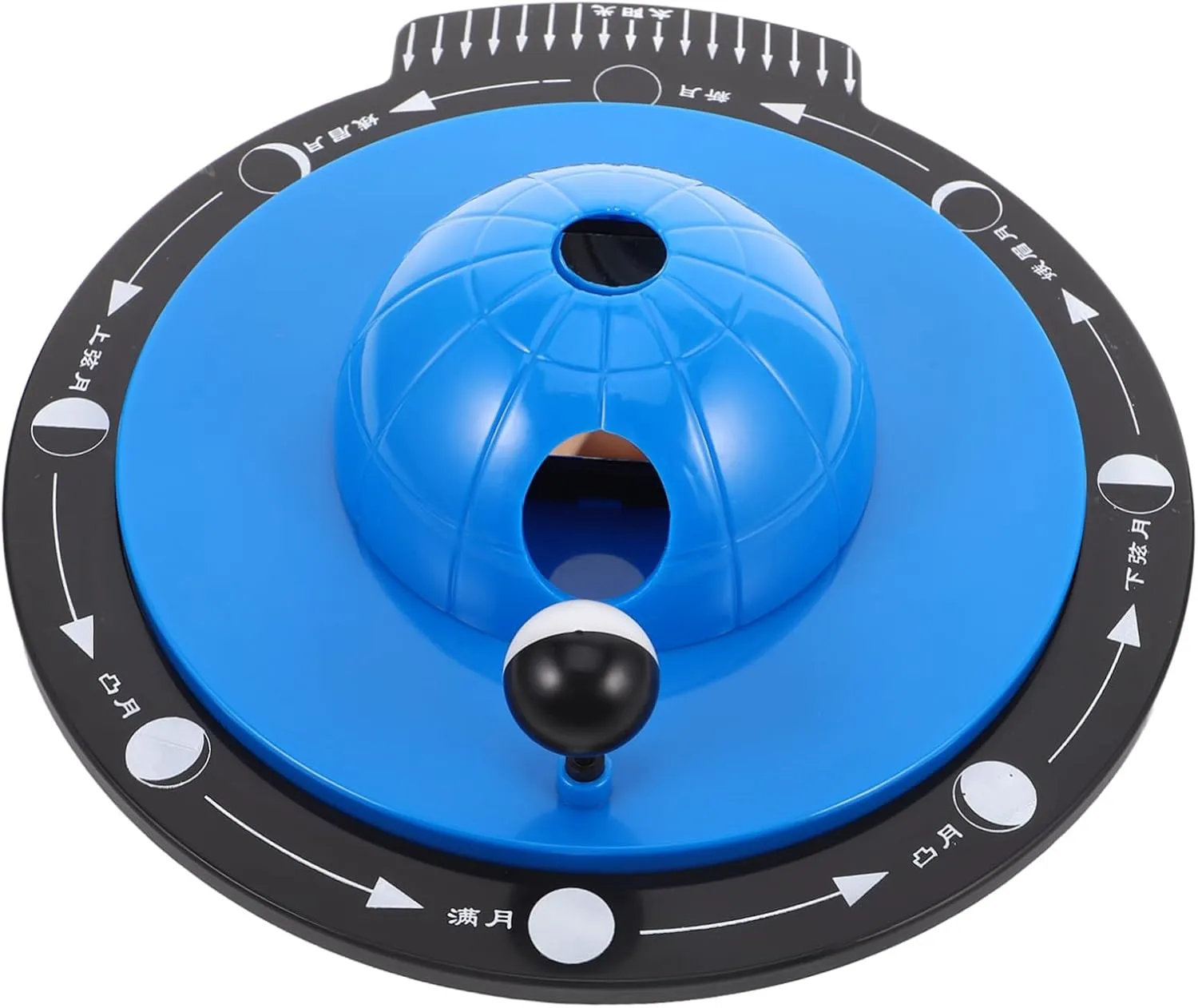 Yardwe Moon Phase Exploration Kit Scientific Teaching Instrument for Lunar Observation Portable Moon Cycle Simulator for Family Classroom Learning