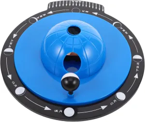 Yardwe Moon Phase Exploration Kit Scientific Teaching Instrument for Lunar Observation Portable Moon Cycle Simulator for Family Classroom Learning