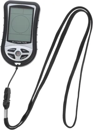 YARNOW Multifunctional Digital Barometer Compass for Outdoor Adventures Portable Electronic Altimeter and Hiking Gear Battery Not Included