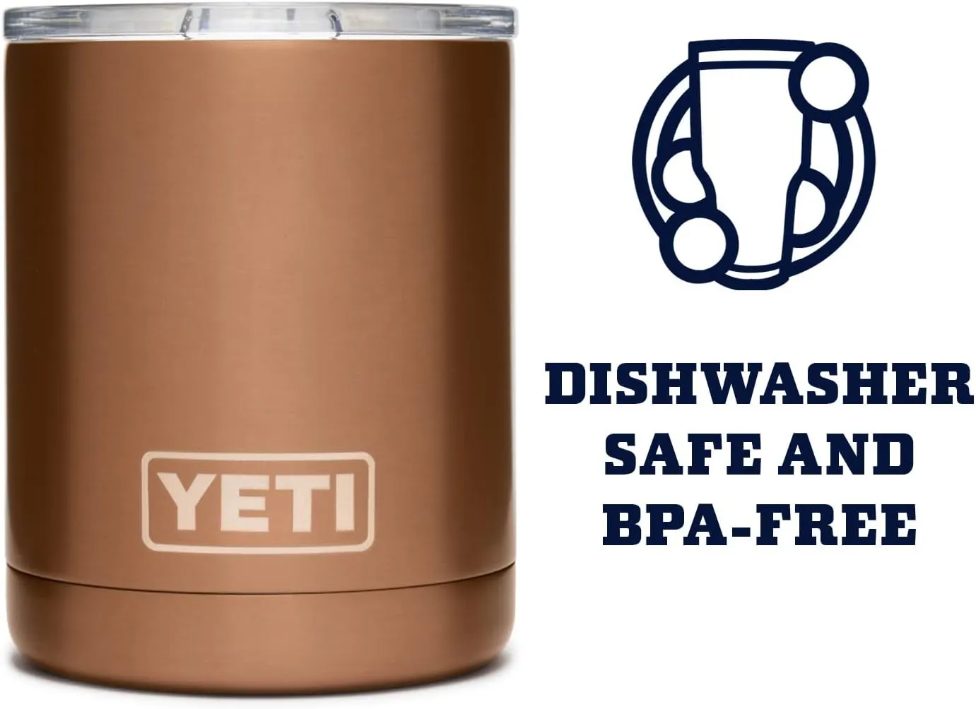 YETI Rambler 10 oz Lowball, Vacuum Insulated, Stainless Steel with MagSlider Lid
