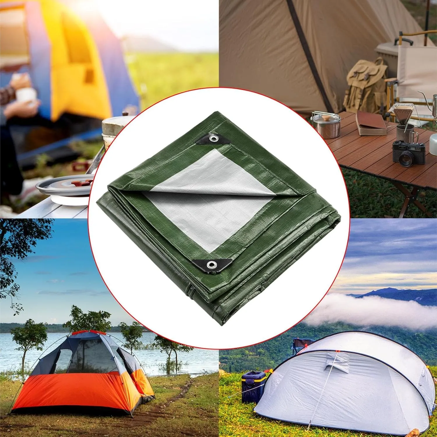 Yiju Waterproof Ground Sheet for Camping and Hiking