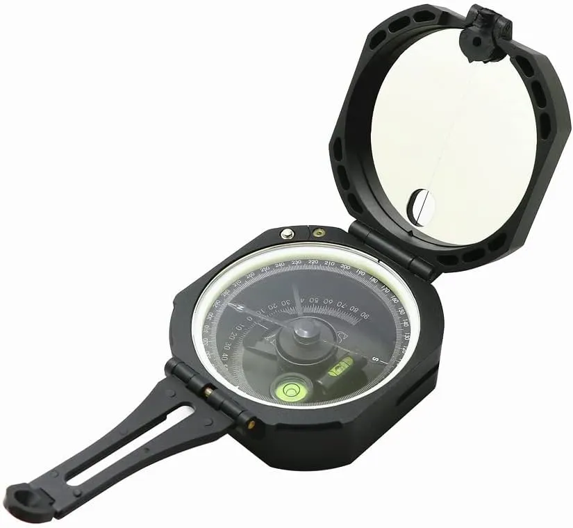 YIRENZUI High Precision Pocket Transit Geological Compass Scale 0-360 Degrees Lightweight, Compact Small and Easy to Carry Outdoor Best Choice