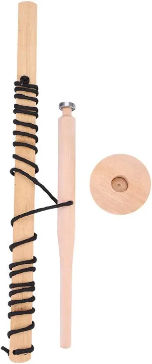Ymiko Wood Drilling Fire Making Tool Survival Emergency Ignitor Kit for Outdoor Camping Hiking Exploring