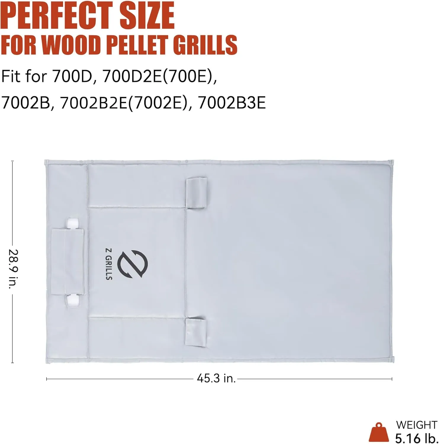Z GRILLS Thermal Insulation Blanket Fire-Resistant 3-Layer Construction for Enhanced Temperature Preservation, Pellet Savings, Snow Resistance and Waterproof - Ideal for Outdoor Grilling