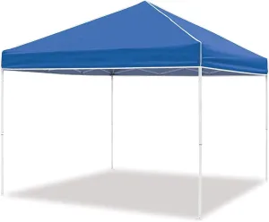 Z-Shade Everest 10-by-10-Foot Instant Outdoor Steel-Frame Canopy Pop-Up Tent with Stakes and Roller Bag, Blue