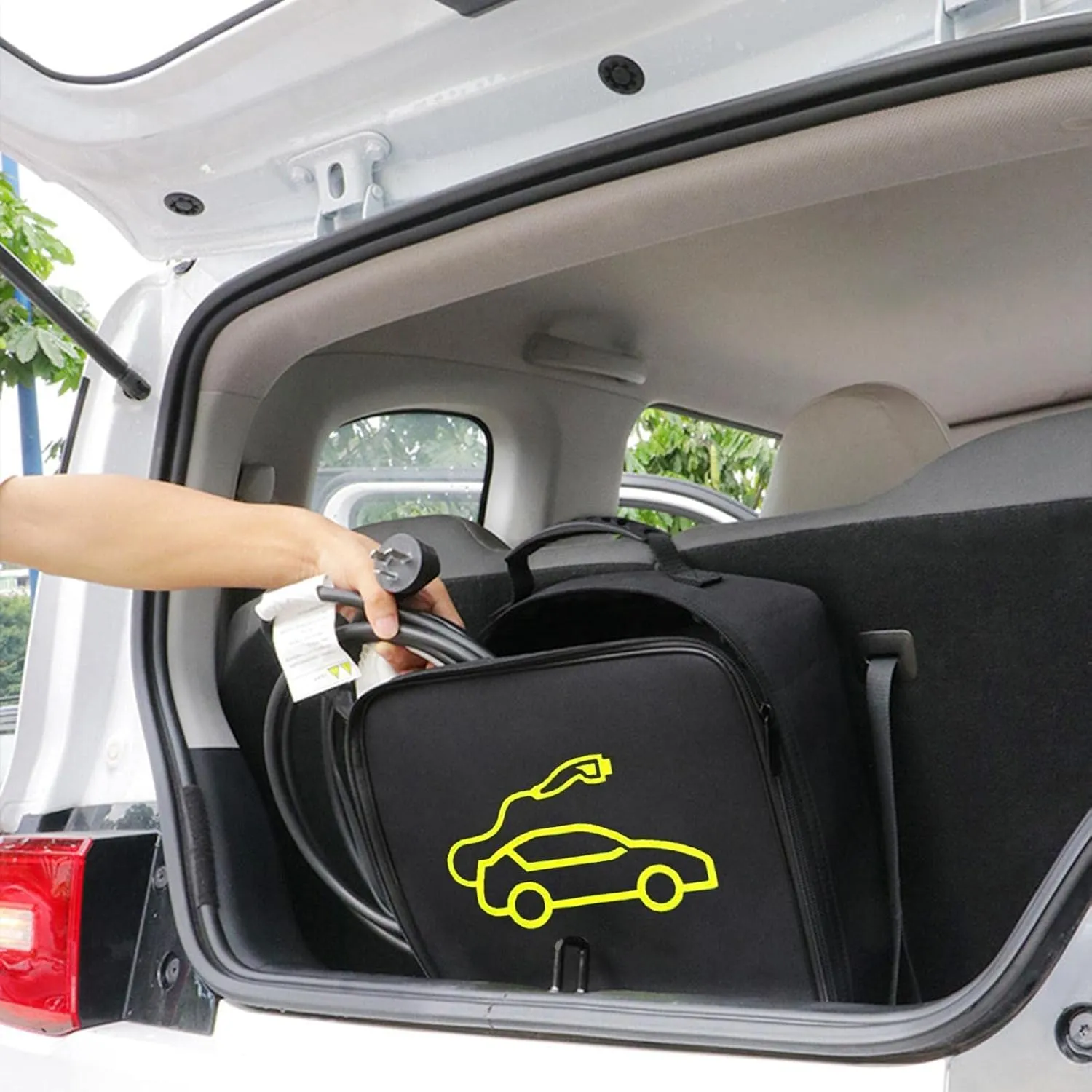 Z/C Cable Bag - Jumper Cable Bag - Storage & Organizer for Cables, Cords, and Hoses Including EV Charging Cables for Electric Vehicles