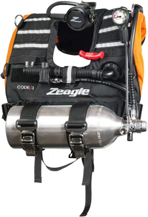 Zeagle Code 3 BCD | Designed for Emergency Workers for Rapid Response | Bright Orange Color to Make Diver Easily identifiable | One Size fits All - Adjustable Straps