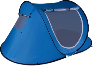 Zento Best Pop Up Beach Tent TA17 - Tent Pop Up Automatic Instant Portable Cabana – Camping Easy Set Up Windproof, Waterproof, Canopy - 3-4 Person Sunshade Shelter with UV Protection and Carry Bag