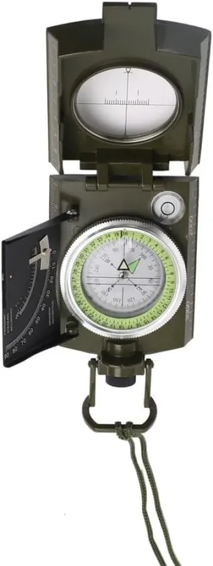 Zinc Alloy Outdoor Compass Multi-Functional Luminous Directional Compass