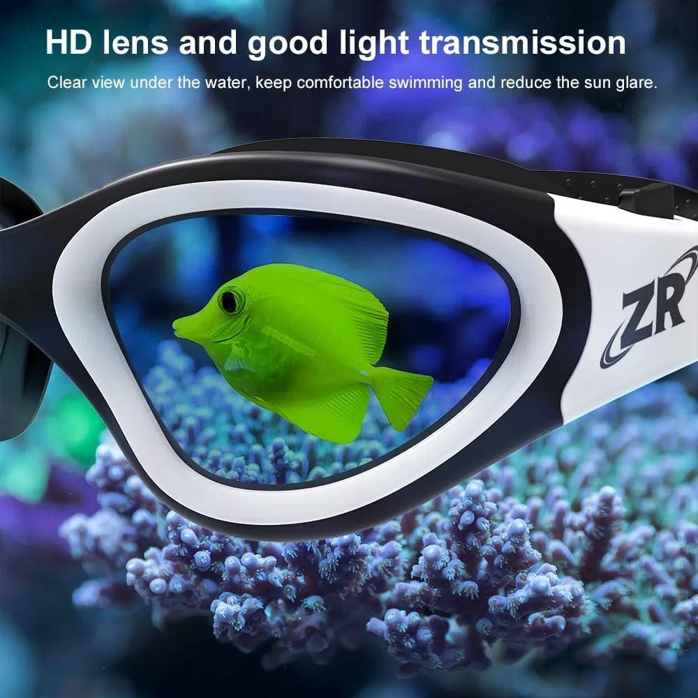 ZIONOR G1 Polarized Swimming Goggles for Unisex Adult Women Anti Fog 100% Anti UV Diving Goggles