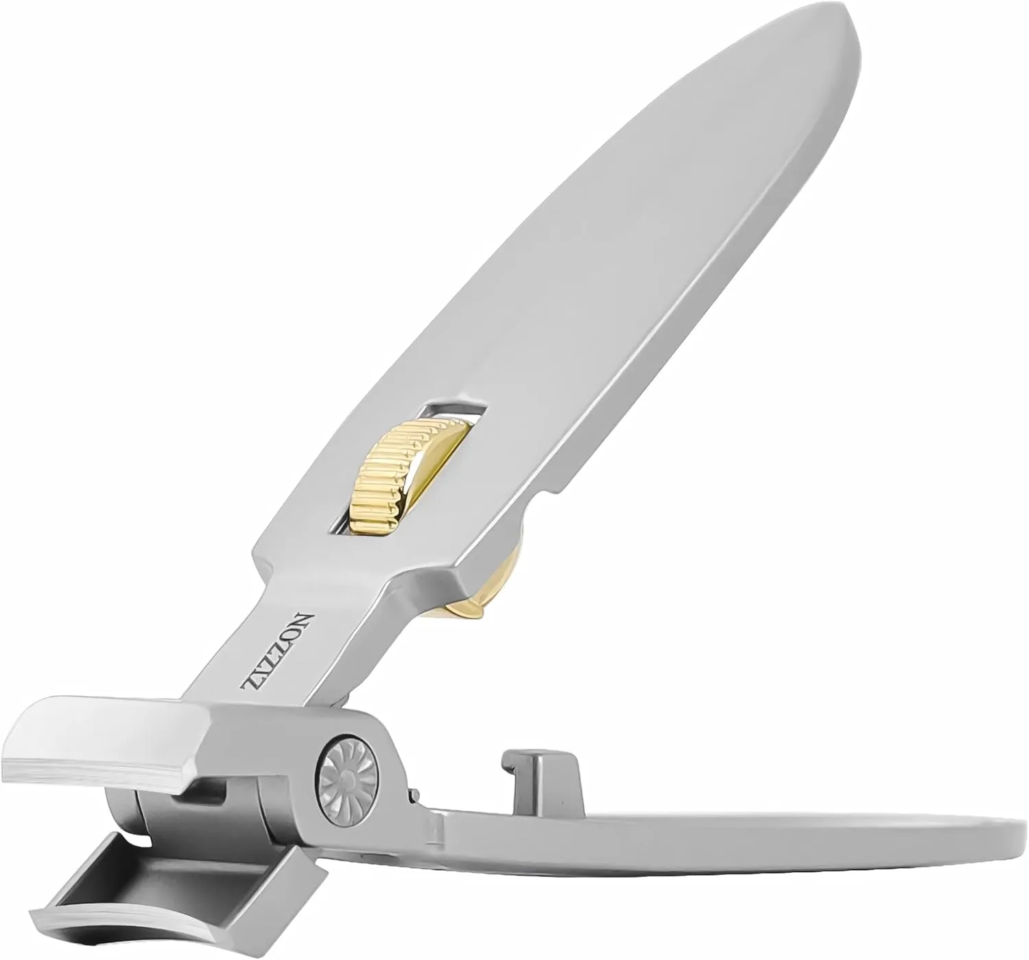 ZIZZON 15mm Jaw Wide Opening Nail Clippers for Thick Nails, Ultra Sharp Nail Cutter with Catcher and Lock Design, Ergonomic Lever Heavy Duty Clippers for Fingernails and Toenails
