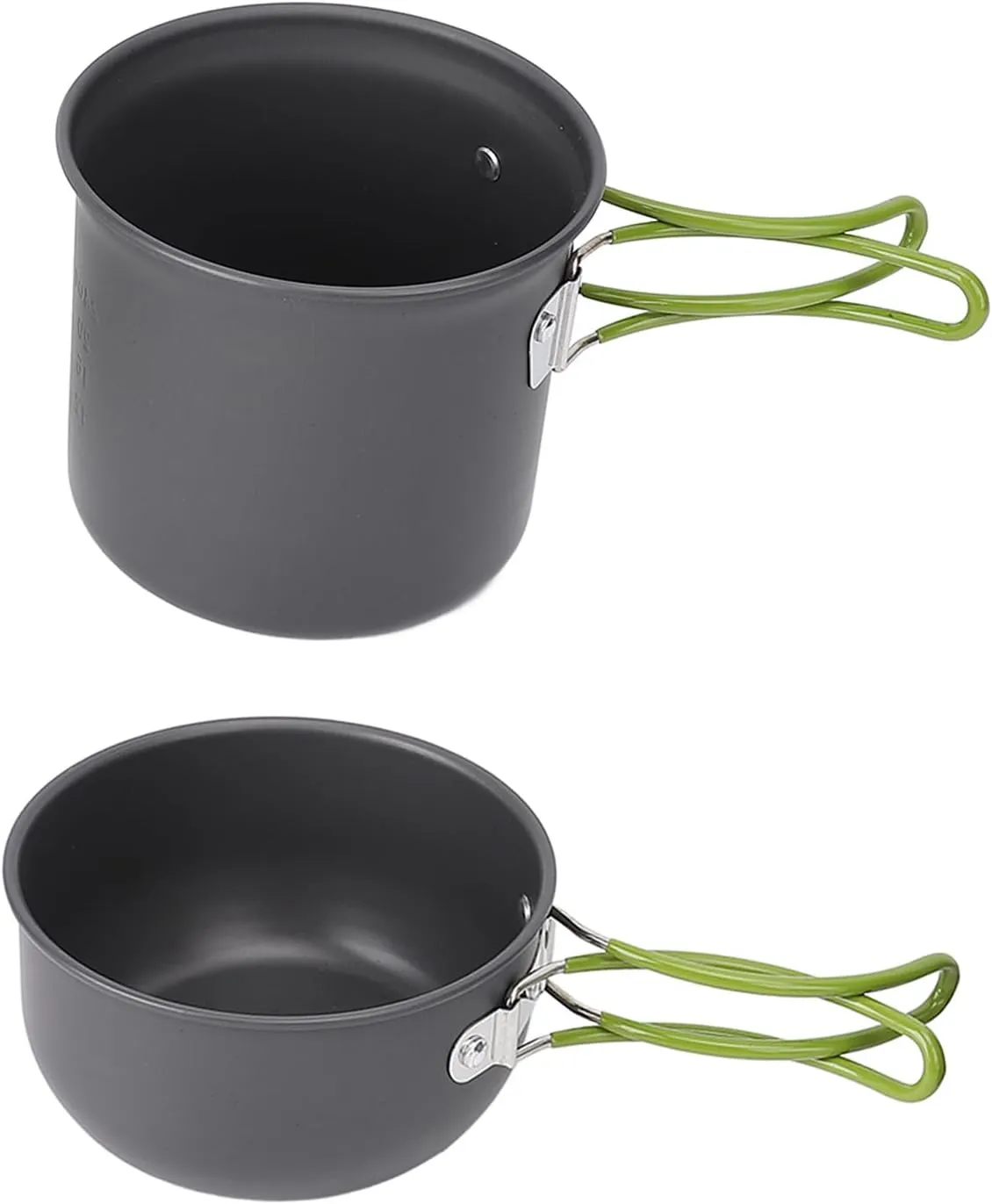 ZJchao Aluminum Alloy Camp Cooking Set Pot Spoon Fork Kit Camping Cookware Mess Kit with Carry Bag for Outdoor Picnics Hiking